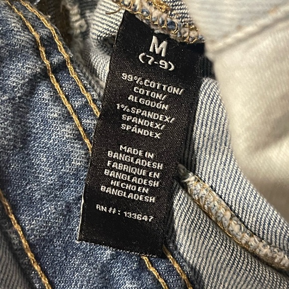 Celebrity Pink Two-Tone Jean Shorts - Picture 9 of 9